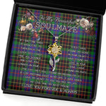 To My Beautiful Soulmate Sunflower Necklace In Your Eyes I Have Found My Home Clan Brodie Hunting Tartan Jewelry For Girlfriend, Tartan Sunflower Pendant Necklace, Scottish Tartan Jewelry, valentine necklace, necklace girlfriend, necklace for wife, cute necklaces for girlfriend, jewelry for girlfriend, to my soulmate necklace, to my future wife necklace