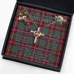 To My Beautiful Soulmate Necklace In Your Eyes I Have Found My Home Clan Crawford Tartan Cross Dancing Necklace