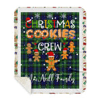 Personalized Gift Tartan Plaid Blanket Clan MacNeill Of Colonsay Hunting With Christmas Cookie Baking Crew Christmas Gift Sherpa Blanket, tartan sherpa blanket,buffalo plaid sherpa blanket,christmas sherpa blanket,Christmas Throw Blanket,green plaid sherpa blanket,green sherpa blanket
