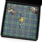 To My Beautiful Soulmate Sunflower Necklace In Your Eyes I Have Found My Home Clan Leslie Hunting Tartan Jewelry For Girlfriend, Tartan Sunflower Pendant Necklace, Scottish Tartan Jewelry, valentine necklace, necklace girlfriend, necklace for wife, cute necklaces for girlfriend, jewelry for girlfriend, to my soulmate necklace, to my future wife necklace