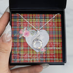 Rising Phoenix Necklace - Valentine Necklace Clan Drummond Of Strathallan Tartan Gift for Girlfriend, Gift for My Wife Rising Phoenix Necklace