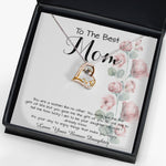 Love Dancing Necklace - To Mom - From Bonus Daughter - Woman Like No Other Mother's Day Necklace