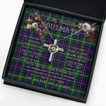 To My Beautiful Soulmate Necklace In Your Eyes I Have Found My Home Clan Inglis Tartan Cross Dancing Necklace