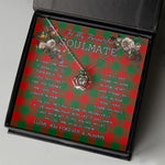 To My Beautiful Soulmate Necklace In Your Eyes I Have Found My Home Clan Moncrieffe Tartan Crown Pendant Necklace