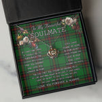 To My Beautiful Soulmate Necklace In Your Eyes I Have Found My Home Clan Fife Tartan Crown Pendant Necklace