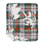 Sherpa Blanket - Tartan Blanket Thistle and Lion Scottish Clan MacDuff Dress Ancient Plaid Blanket, plaid sherpa blanket queen,purple sherpa blanket,queen sherpa blanket,queen size sherpa blanket,red sherpa blanket,scottish tartan blankets,sherpa blanket,sherpa christmas blanket