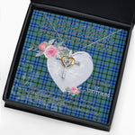 Gift For My Beautiful Girlfriend Necklace Valentine Necklace Clan Keith Tartan Cross Dancing Necklace Scottish Tartan Jewelry
