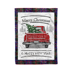 Tartan Blanket Vintage Red Truck with Christmas Tree Family Scottish Clan Cameron Of Erracht Modernplaid blanket, red plaid blanket, buffalo plaid blanket, green plaid blanket, plaid fleece blanket, blue plaid blanket, red tartan blanket, tartan plaid blanket, black and white plaid blanket, , christmas plaid blanket, orange plaid blanket, tartan plaid throw blanket, pink plaid blanket, brown plaid blanket, buffalo check blanket