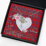 Gift For My Beautiful Girlfriend Necklace Valentine Necklace Clan Rait Tartan Cross Dancing Necklace Scottish Tartan Jewelry