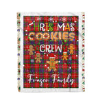 Products Personalized Gift Tartan Plaid Blanket Clan Fraser With Christmas Cookie Baking Crew Christmas Gift Blanket, Plaid Blanket, Christmas Fleece Blanket, Christmas Blanket, Tartan Blanket, Scottish Blanket, Scotland Blanket, Family Name Blanket, Custom Blanket, Personalized Blanket