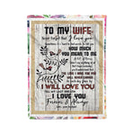 Scotstee Shop - Personalized Gift For Wife To My Wife Lovely Letter Present Fleece Blanket