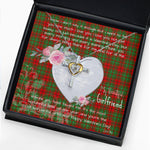 Gift For My Beautiful Girlfriend Necklace Valentine Necklace Clan Cumming Modern Tartan Cross Dancing Necklace Scottish Tartan Jewelry