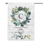 Scotstee Shop - Personal Name Monogram Clan Cumming Tartan Garden Flag Family Name Scottish