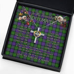To My Beautiful Soulmate Necklace In Your Eyes I Have Found My Home Clan MacBrayne Tartan Cross Dancing Necklace
