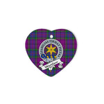 Wardlaw Scottish Clan Badge Plaid Christmas Ornaments Gift Heart Ornament Wardlaw Clan Tartan Ornaments, Plaid Ornament, christmas Ornament, plaid christmas ornament