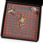 To My Beautiful Soulmate Sunflower Necklace In Your Eyes I Have Found My Home Clan Sinclair Ancient Tartan Jewelry For Girlfriend, Tartan Sunflower Pendant Necklace, Scottish Tartan Jewelry, valentine necklace, necklace girlfriend, necklace for wife, cute necklaces for girlfriend, jewelry for girlfriend, to my soulmate necklace, to my future wife necklace