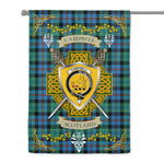 House Flag - Campbell Of Cawdor Ancient Irish Shield Celtic Cross Tartan Garden Flag St Patrick's Day Garden Flag