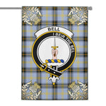 Scotstee Shop - Scotstee Shop Bell of the Borders Clan Crest Gold Thistle New Tartan Garden Flag Scottish