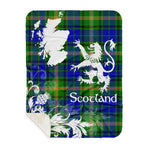 Sherpa Blanket - Tartan Blanket Thistle and Lion Scottish Clan MaiTland Plaid Blanket, plaid sherpa blanket queen,purple sherpa blanket,queen sherpa blanket,queen size sherpa blanket,red sherpa blanket,scottish tartan blankets,sherpa blanket,sherpa christmas blanket