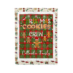 Personalized Gift Tartan Plaid Blanket Clan Callander With Christmas Cookie Baking Crew Christmas Gift Blanket, Plaid Blanket, Christmas Fleece Blanket, Christmas Blanket, Tartan Blanket, Scottish Blanket, Scotland Blanket, Family Name Blanket, Custom Blanket, Personalized Blanket