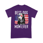 Scotstee Shop - Womens American Flag Best Dog Mom Ever Salukis USA 4th Of July Shirt