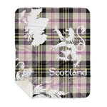 Sherpa Blanket - Tartan Blanket Thistle and Lion Scottish Clan MacPherson Dress Ancient Plaid Blanket, plaid sherpa blanket queen,purple sherpa blanket,queen sherpa blanket,queen size sherpa blanket,red sherpa blanket,scottish tartan blankets,sherpa blanket,sherpa christmas blanket