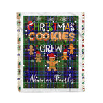 Personalized Gift Tartan Plaid Blanket Clan Newman With Christmas Cookie Baking Crew Christmas Gift Blanket, Plaid Blanket, Christmas Fleece Blanket, Christmas Blanket, Tartan Blanket, Scottish Blanket, Scotland Blanket, Family Name Blanket, Custom Blanket, Personalized Blanket