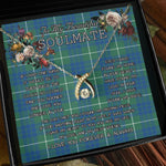 To My Beautiful Soulmate Necklace In Your Eyes I Have Found My Home Clan Hamilton Hunting Ancient Tartan Wishbone Dancing Necklace