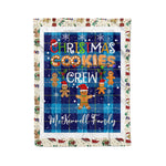 Fleece Blanket - Personalized Gift Tartan Plaid Blanket Clan McKerrell With Christmas Cookie Baking Crew Christmas Gift Fleece Blanket
