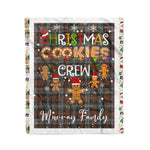 Fleece Blanket - Personalized Gift Tartan Plaid Blanket Clan Murray Of Atholl Weathered With Christmas Cookie Baking Crew Christmas Gift Fleece Blanket