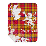 Sherpa Blanket - Tartan Blanket Thistle and Lion Scottish Clan Scrymgeour Plaid Blanket, plaid sherpa blanket queen,purple sherpa blanket,queen sherpa blanket,queen size sherpa blanket,red sherpa blanket,scottish tartan blankets,sherpa blanket,sherpa christmas blanket