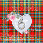 Rising Phoenix Necklace - Valentine Necklace Clan Chattan Modern Tartan Gift for Girlfriend, Gift for My Wife Rising Phoenix Necklace