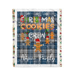 Personalized Gift Tartan Plaid Blanket Clan Napier With Christmas Cookie Baking Crew Christmas Gift Blanket, Plaid Blanket, Christmas Fleece Blanket, Christmas Blanket, Tartan Blanket, Scottish Blanket, Scotland Blanket, Family Name Blanket, Custom Blanket, Personalized Blanket