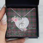 Rising Phoenix Necklace - Valentine Necklace Clan MacFarlane Tartan Gift for Girlfriend, Gift for My Wife Rising Phoenix Necklace