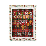 Personalized Gift Tartan Plaid Blanket Clan Innes of Moray With Christmas Cookie Baking Crew Christmas Gift Blanket, Plaid Blanket, Christmas Fleece Blanket, Christmas Blanket, Tartan Blanket, Scottish Blanket, Scotland Blanket, Family Name Blanket, Custom Blanket, Personalized Blanket