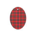 Stuart Of Bute Tartan Oval Ornaments, Christmas Tree Ornament, Plaid Christmas Ornaments, Ceramic Oval Christmas Tree Decoration, Tartan Oval Ornaments, Christmas Tree Ornament, Plaid Christmas Ornaments, Ceramic Oval Christmas Tree Decoration