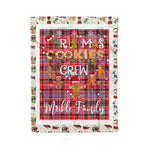 Fleece Blanket - Personalized Gift Tartan Plaid Blanket Clan Meikle With Christmas Cookie Baking Crew Christmas Gift Fleece Blanket