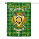House Flag - Blane Irish Shield Celtic Cross Tartan Garden Flag St Patrick's Day Garden Flag