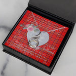 Rising Phoenix Necklace - Valentine Necklace Clan Burnett Modern Tartan Gift for Girlfriend, Gift for My Wife Rising Phoenix Necklace
