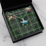 Sea Turtle Necklace To My Beautiful Soulmate Necklace In Your Eyes I Have Found My Home Clan MacArthur Modern Tartan Blue Turtle Necklace