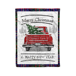 Tartan Blanket Vintage Red Truck with Christmas Tree Family Scottish Clan Chalmers plaid blanket, red plaid blanket, buffalo plaid blanket, green plaid blanket, plaid fleece blanket, blue plaid blanket, red tartan blanket, tartan plaid blanket, black and white plaid blanket, , christmas plaid blanket, orange plaid blanket, tartan plaid throw blanket, pink plaid blanket, brown plaid blanket, buffalo check blanket