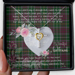 Gift For My Beautiful Girlfriend Necklace Valentine Necklace Clan Crosbie Tartan Cross Dancing Necklace Scottish Tartan Jewelry