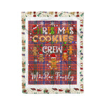 Personalized Gift Tartan Plaid Blanket Clan MacRae Ancient With Christmas Cookie Baking Crew Christmas Gift Blanket, Plaid Blanket, Christmas Fleece Blanket, Christmas Blanket, Tartan Blanket, Scottish Blanket, Scotland Blanket, Family Name Blanket, Custom Blanket, Personalized Blanket