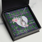 Rising Phoenix Necklace - Valentine Necklace Clan Carmichael Modern Tartan Gift for Girlfriend, Gift for My Wife Rising Phoenix Necklace