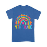 4th Grade Rainbow Girl Boys Teacher Hello Fourth Grade Squad Back To School Shirt Back To School Gifts - Scotstee Shop