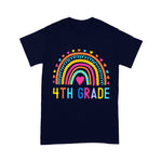 4th Grade Rainbow Girl Boys Teacher Hello Fourth Grade Squad Back To School Shirt Back To School Gifts - Scotstee Shop