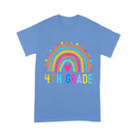 4th Grade Rainbow Girl Boys Teacher Hello Fourth Grade Squad Back To School Shirt Back To School Gifts - Scotstee Shop