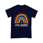 4th Grade Teacher Rainbow Funny Fourth Grade Back To School Shirt Back To School Gifts - Scotstee Shop