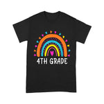 4th Grade Teacher Rainbow Funny Fourth Grade Back To School Shirt Back To School Gifts - Scotstee Shop