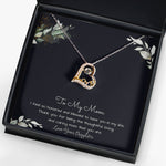 To My Mom Necklace -Mother's Day Gift For Mom From Son, Thank You Mom Forever Love Necklace